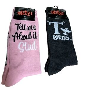 Grease Themed Pink and Black Socks Set